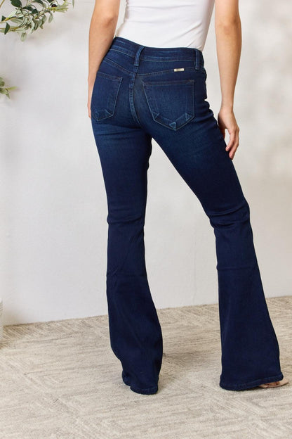 Kancan Full Size Mid Rise Flare Jeans - In Style Chics Boutique LLC