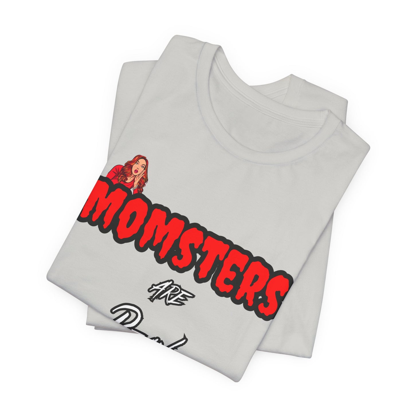 Unisex Jersey Short Sleeve Halloween Graphic T -"Momsters..."  Light Color Tees