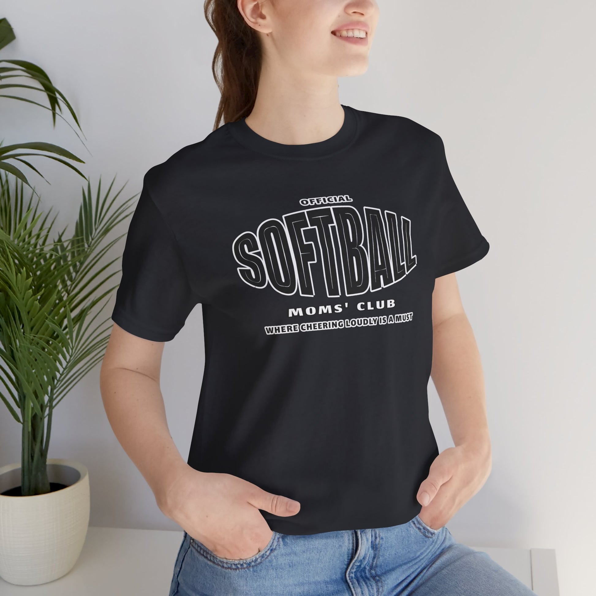 Softball Moms Short Sleeve T-Shirt, Softball Moms' Club - Obsession Expressions by In Style Chics Boutique Cute Graphic Ts 