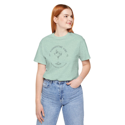 Printed Tee - 'Summer Vibe ~ Margaritas Poolside'