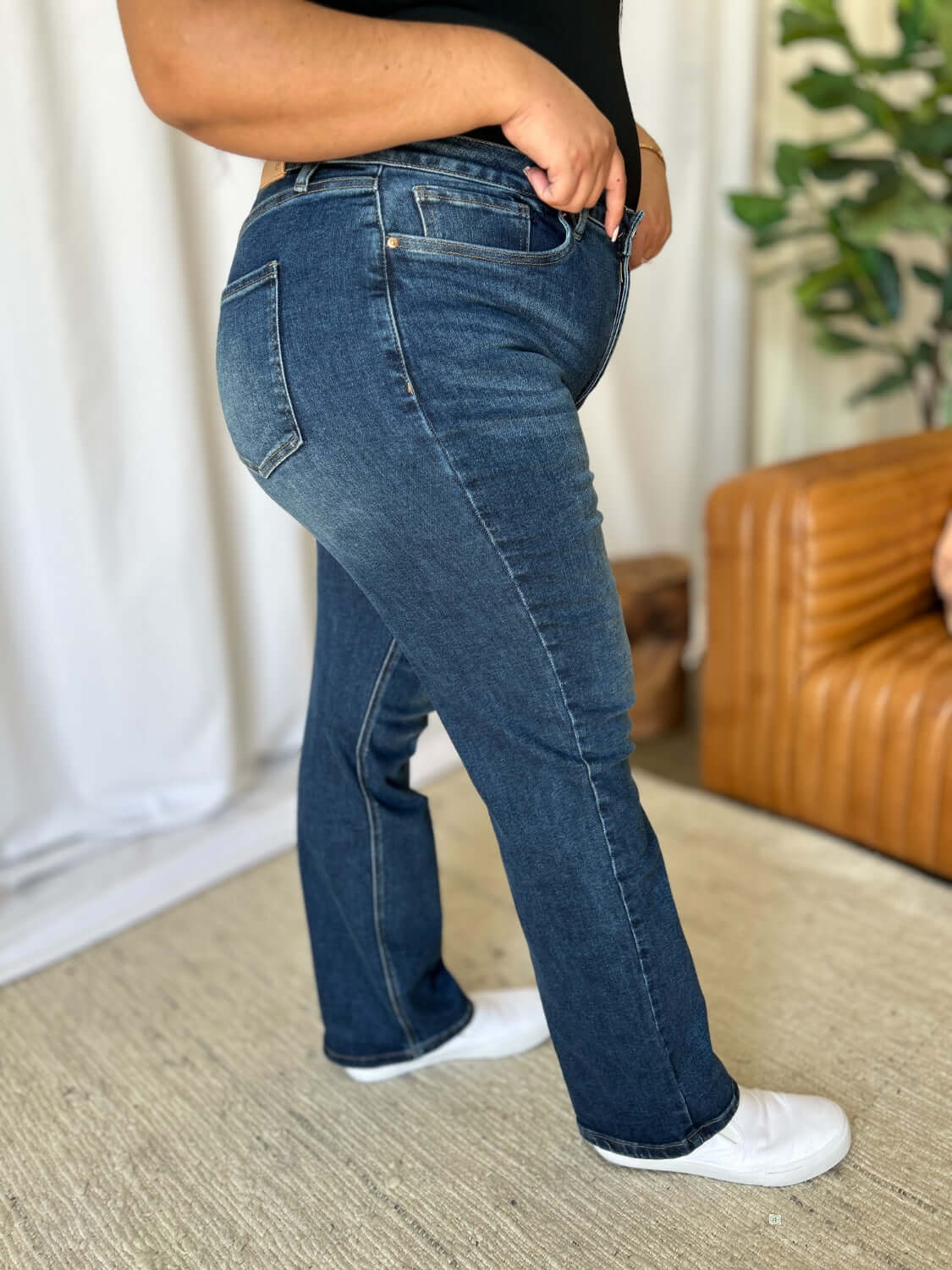 RFM Full Size High Rise Straight Tummy Control Jeans - In Style Chics Boutique LLC