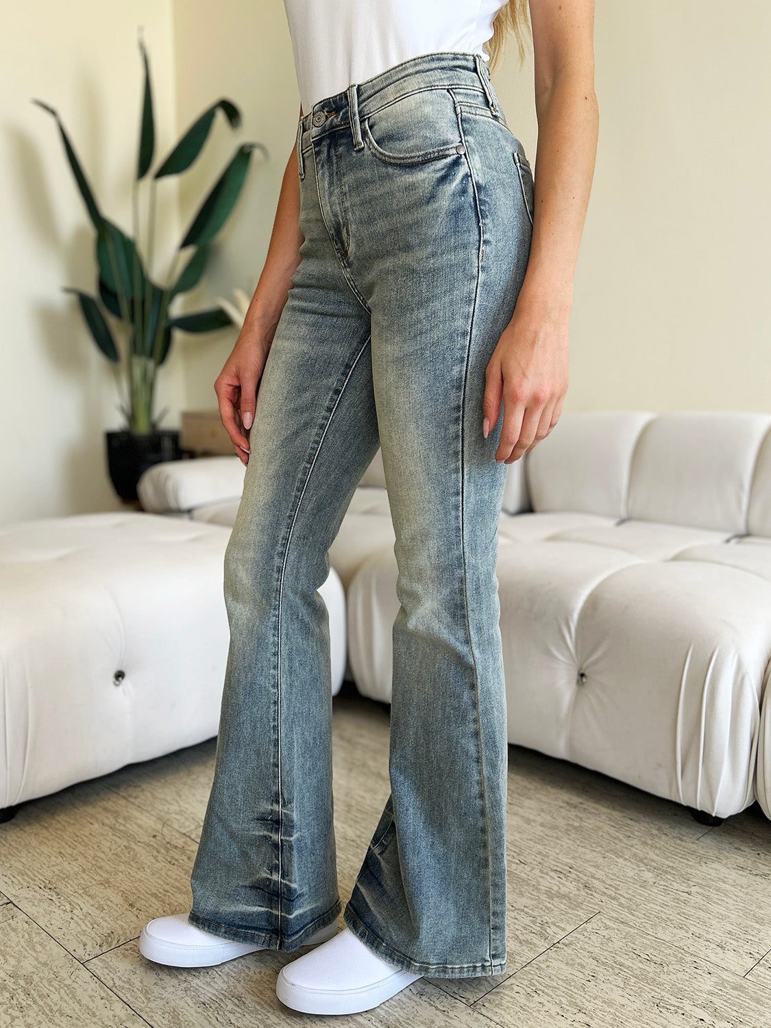 Judy Blue Full Size High Waist Flare Jeans - In Style Chics Boutique LLC