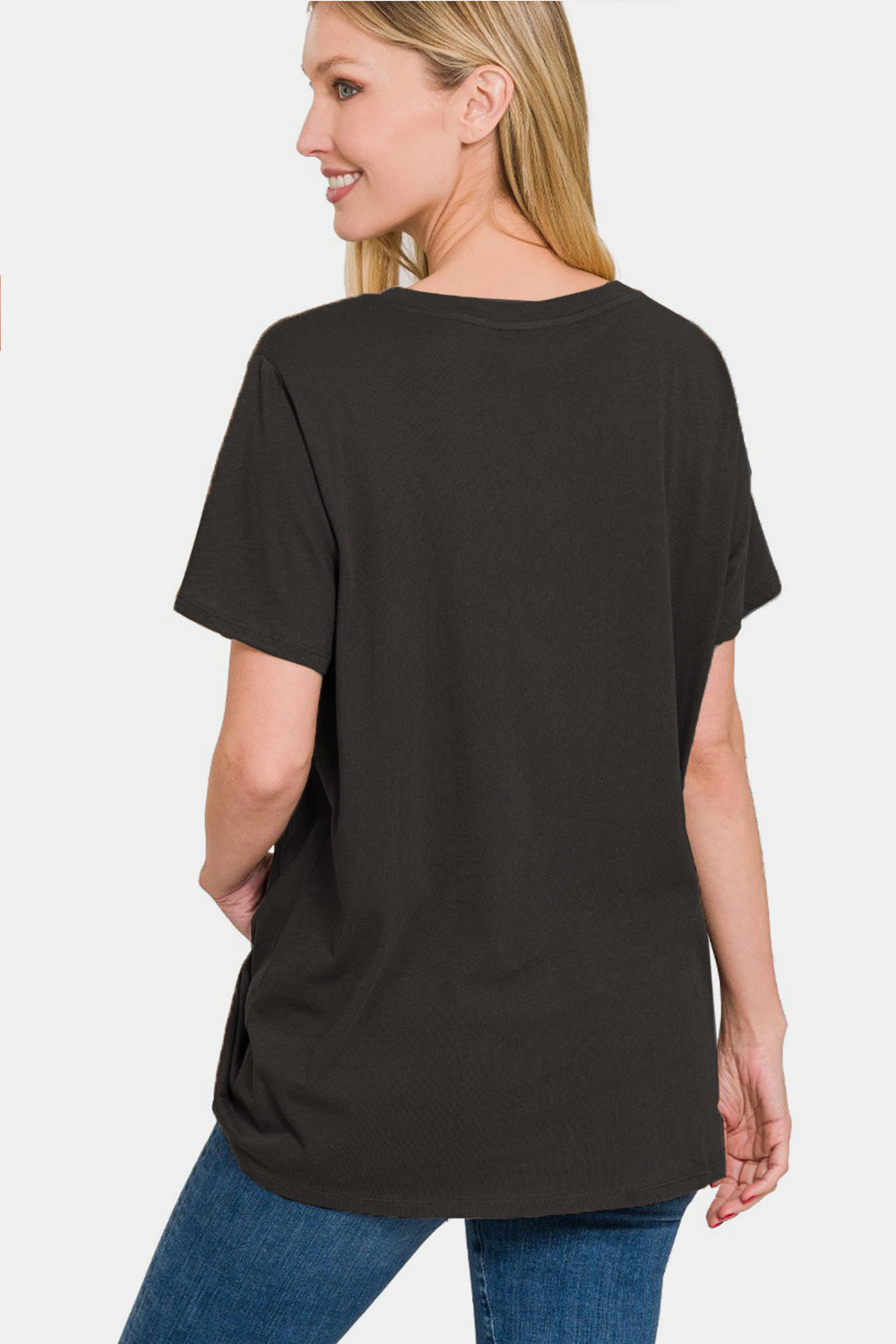 Zenana Full Size V-Neck Short Sleeve T-Shirt - In Style Chics Boutique LLC