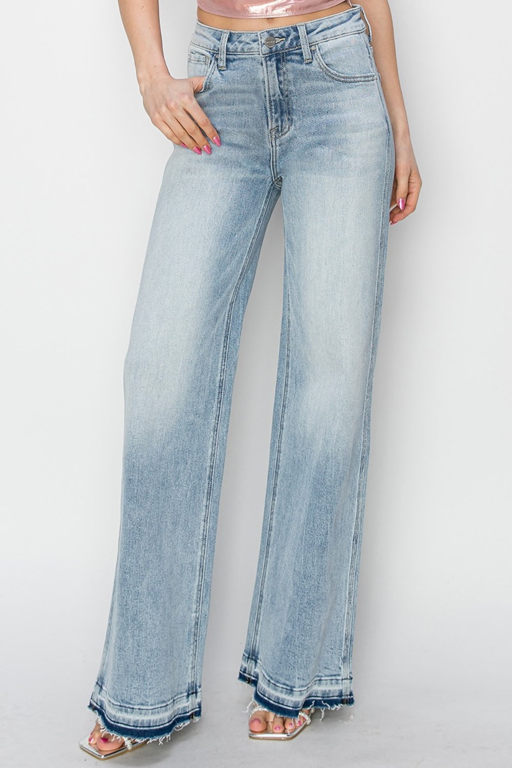 Risen Full Size High Rise Wide Leg Jeans - In Style Chics Boutique LLC