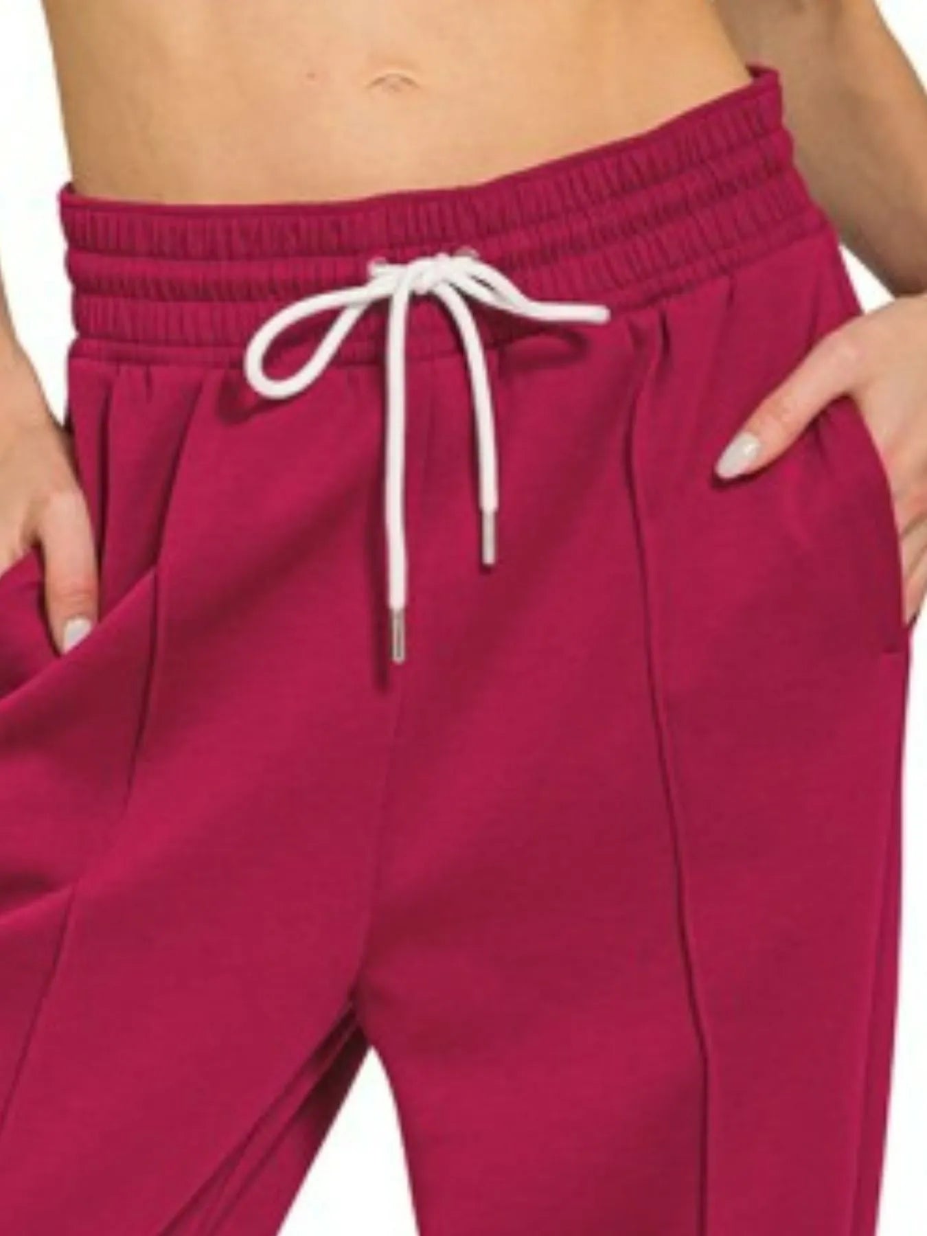 Drawstring Scuba Sweatpants with Pockets at In Style Chics Boutique 
