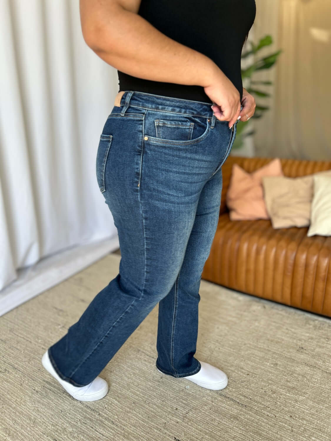 RFM Full Size High Rise Straight Tummy Control Jeans - In Style Chics Boutique LLC