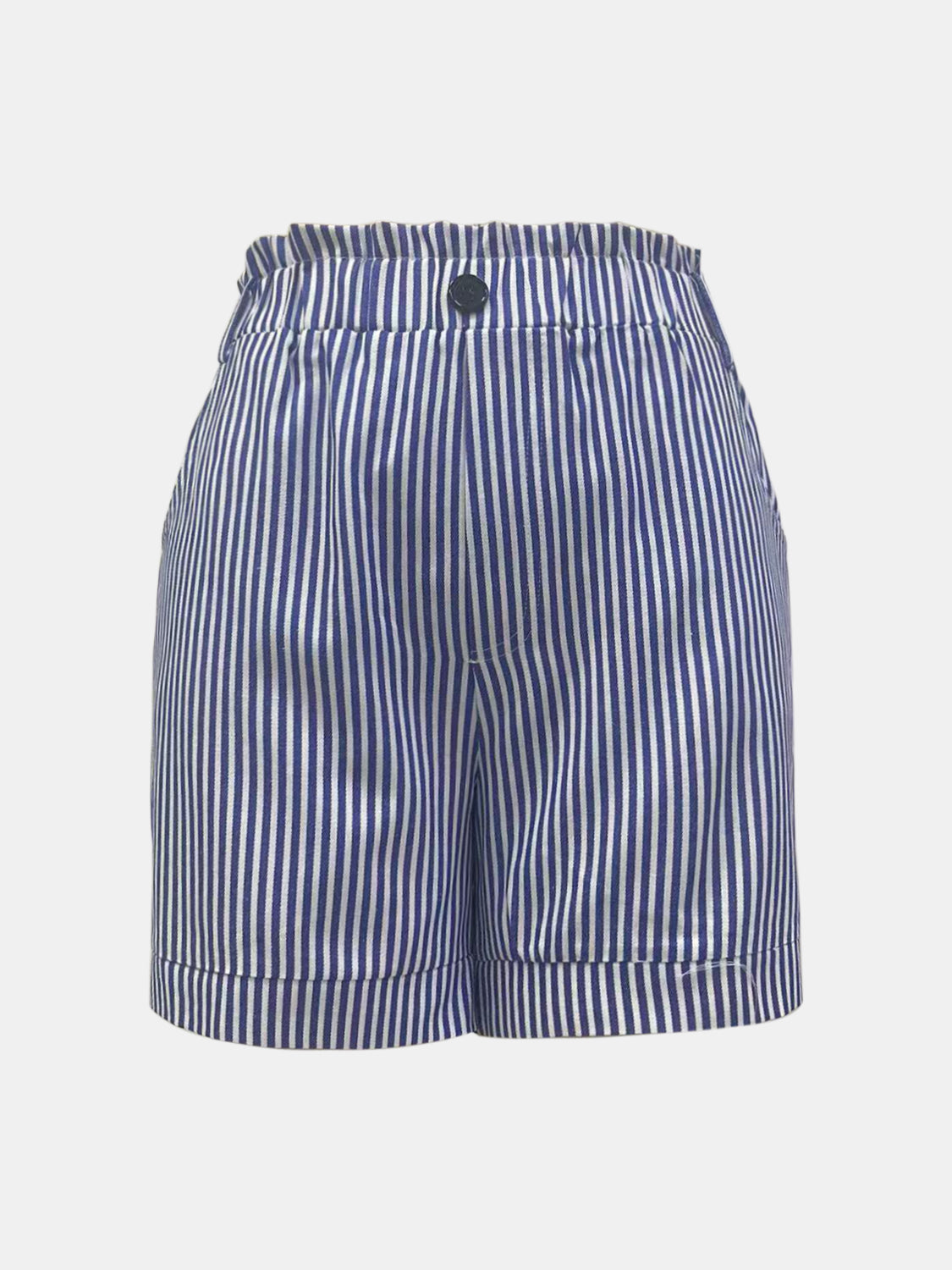 Full Size Striped Shorts with Pockets - In Style Chics Boutique LLC