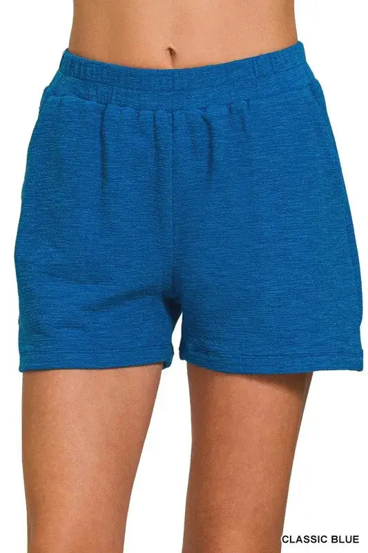 Cotton Slub Shorts for Women - In Style Chics Boutique Women's Juniors Fashion Style Online 