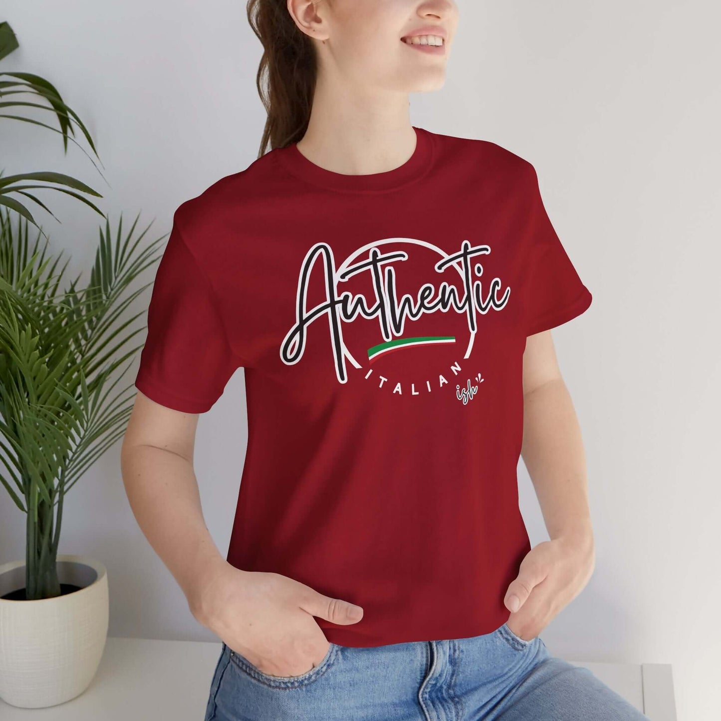 Italian Pride Short Sleeve Tee, Authentic Italian 'ish', Proud to be Italian 