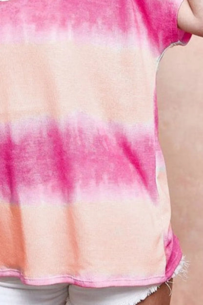 Tie dye Printed Hacci Knit Top - In Style Chics Boutique 