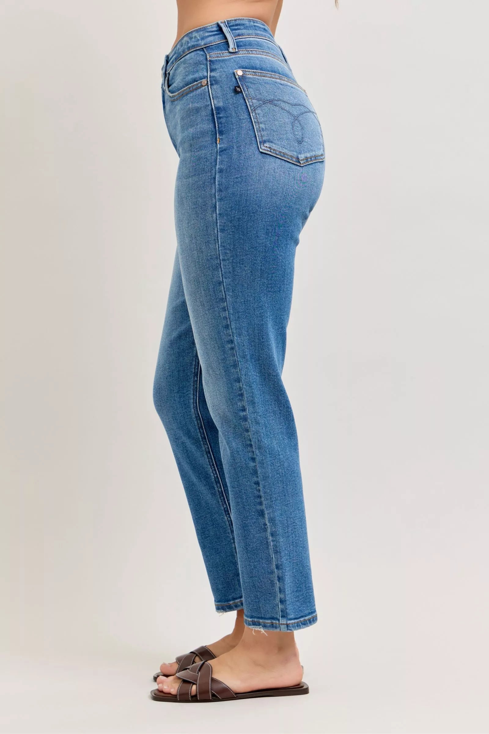 Judy Blue High-Waisted Straight-Leg  Jeans