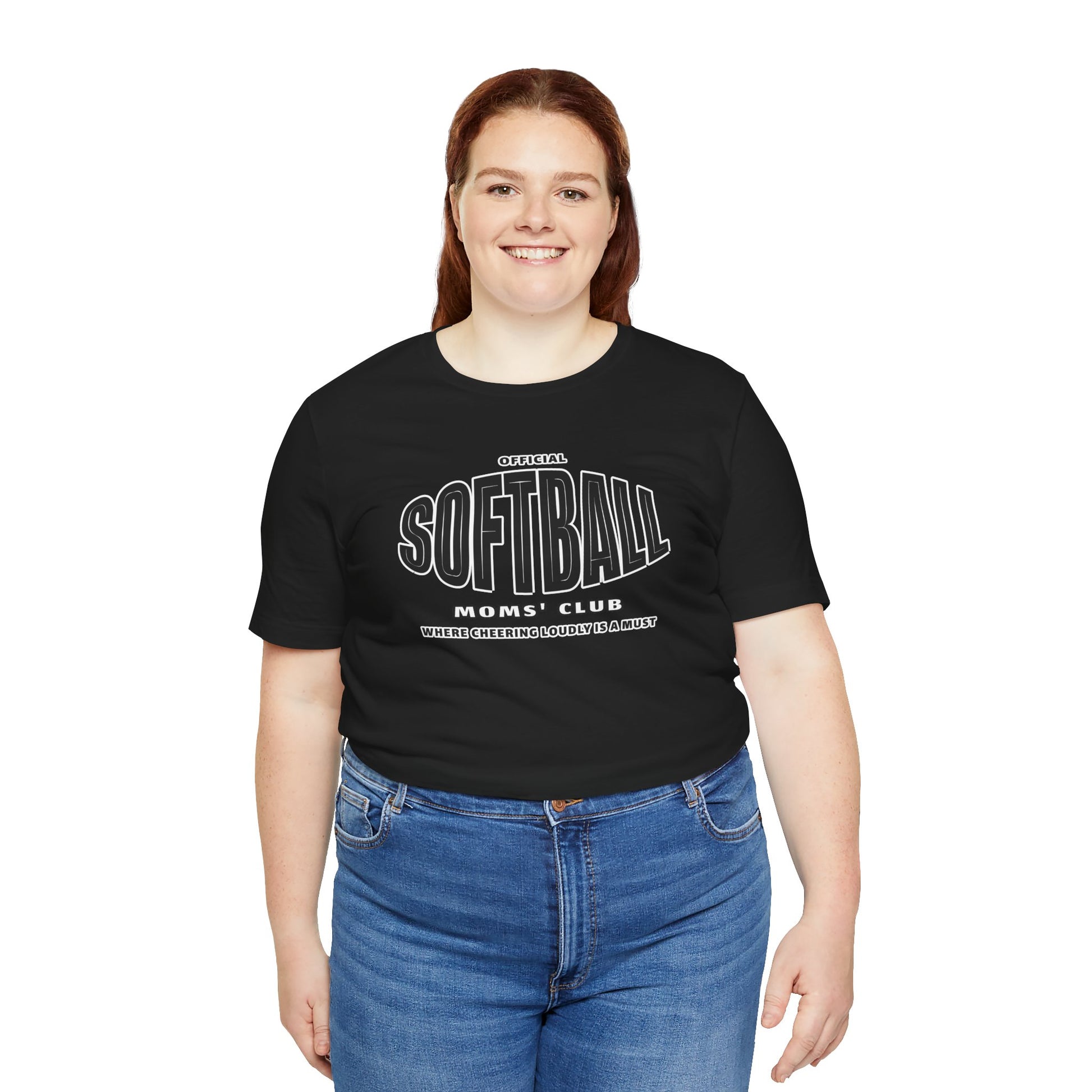 Softball Moms Short Sleeve T-Shirt, Softball Moms' Club - Obsession Expressions by In Style Chics Boutique Cute Graphic Ts 