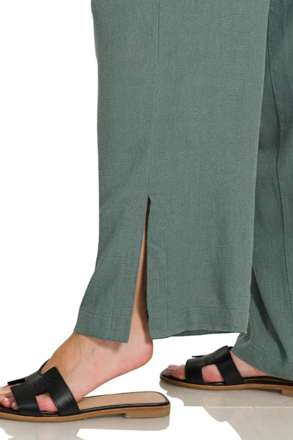 Linen Drawstring Wide Leg Pants - In Style Chics Boutique 
