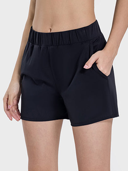 Elastic Waist Active Shorts - In Style Chics Boutique LLC