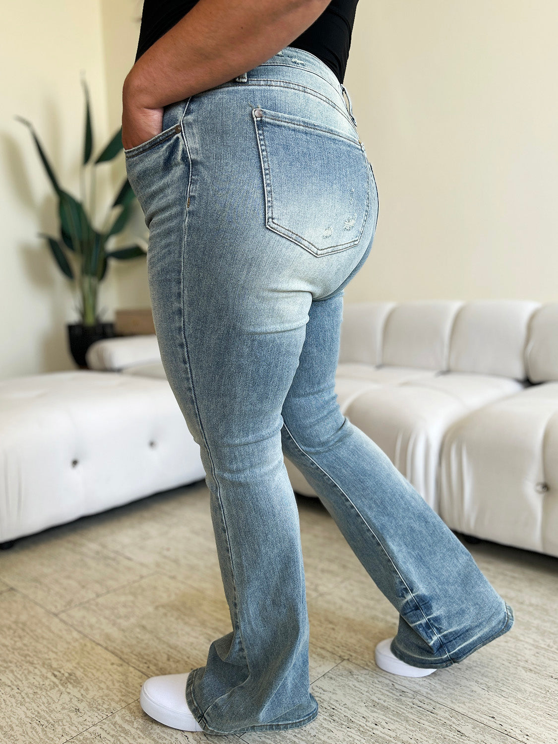 Judy Blue Full Size High Waist Flare Jeans - In Style Chics Boutique LLC