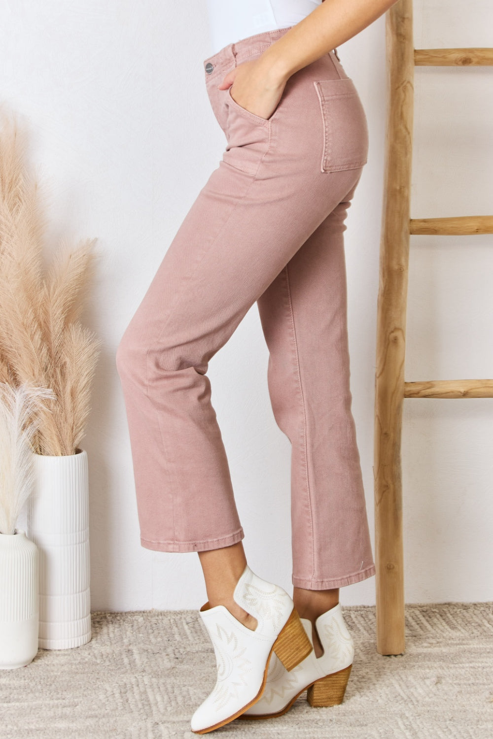 RISEN Full Size High Rise Ankle Flare Jeans - In Style Chics Boutique LLC