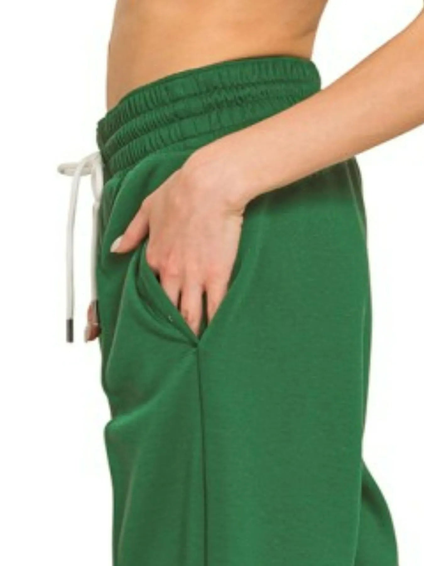 Drawstring Scuba Sweatpants with Pockets at In Style Chics Boutique 