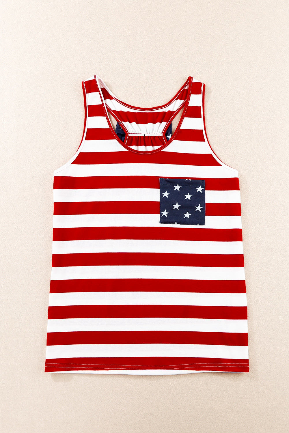 Star and Stripe Scoop Neck Tank - In Style Chics Boutique LLC