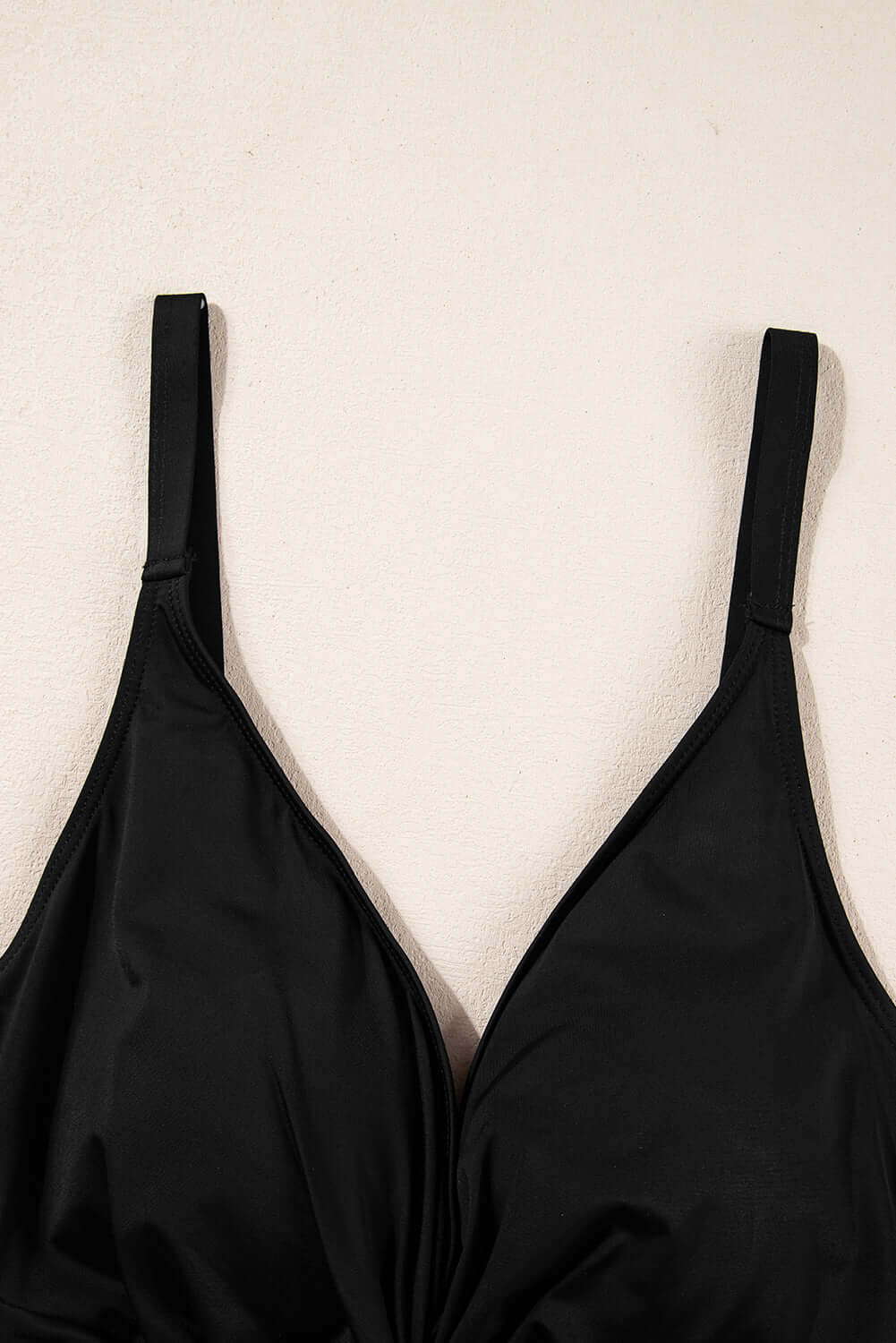 Black V Neck Twist Ruched Crisscross Backless One-Piece Swimsuit - In Style Chics Boutique Online Clothing Women's Juniors