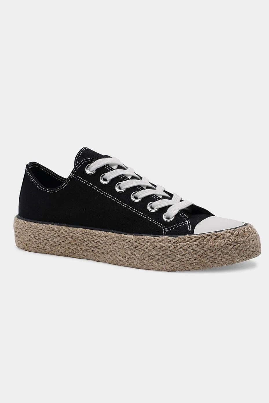 Beast Fashion Lace Up Woven Espadrille Sole Sneakers - In Style Chics Boutique LLC