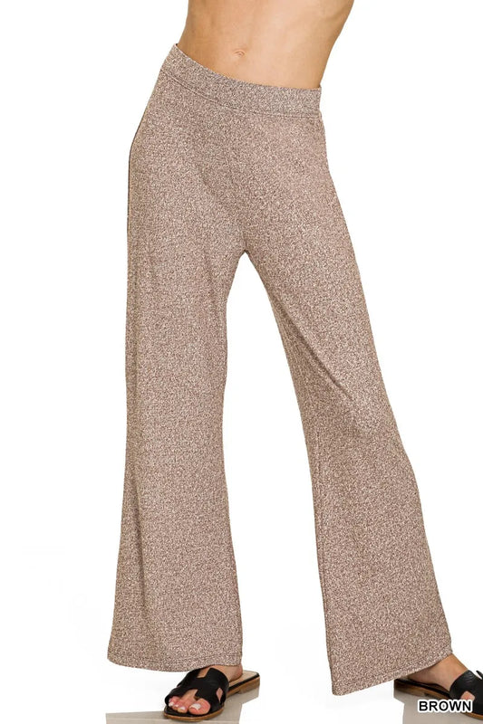 Soft Elastic Waisted Flare Pants at In Style Chics Boutique 