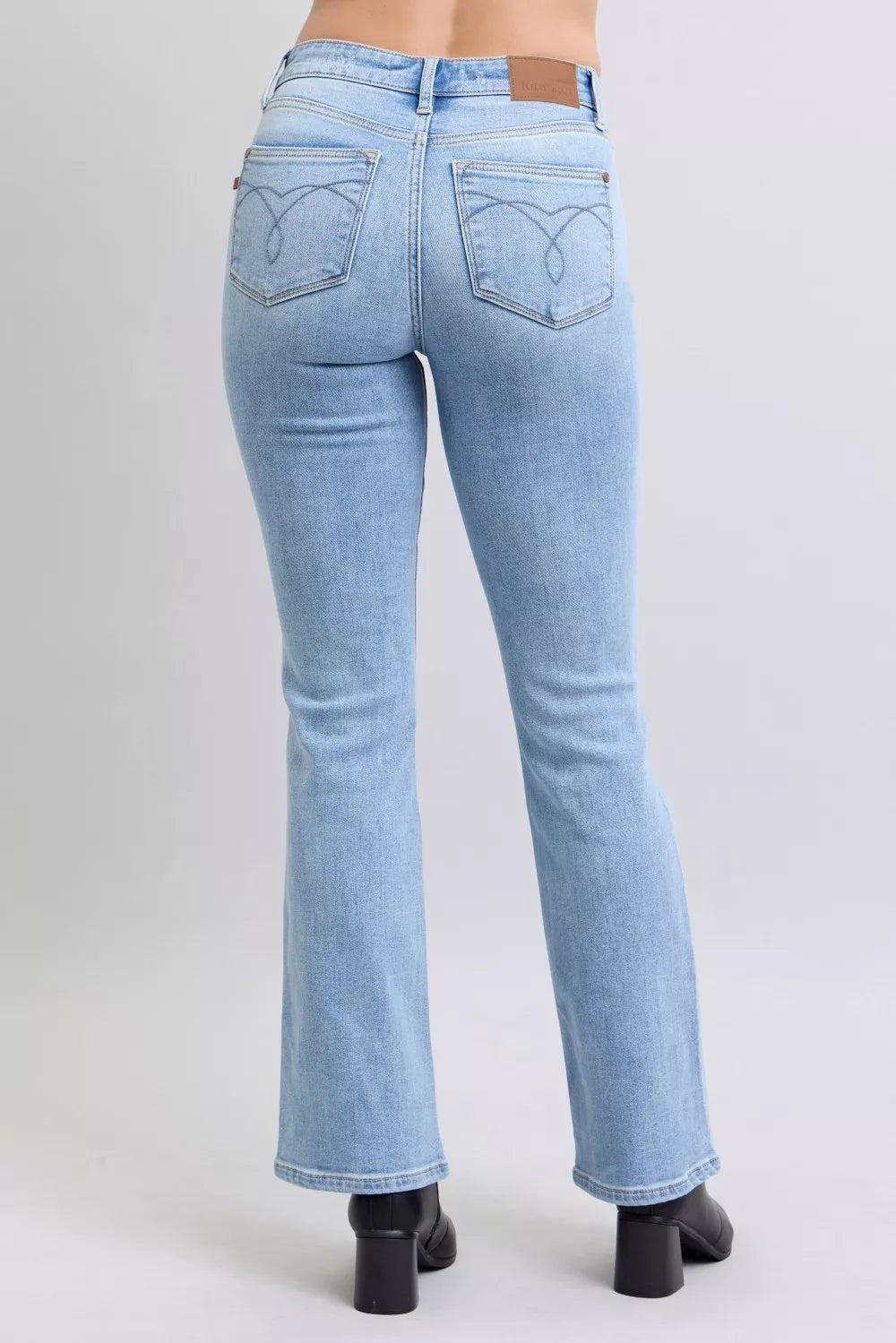 Judy Blue Mid Rise Thermal Bootcut Jeans 💙 at In Style Chics Boutique 