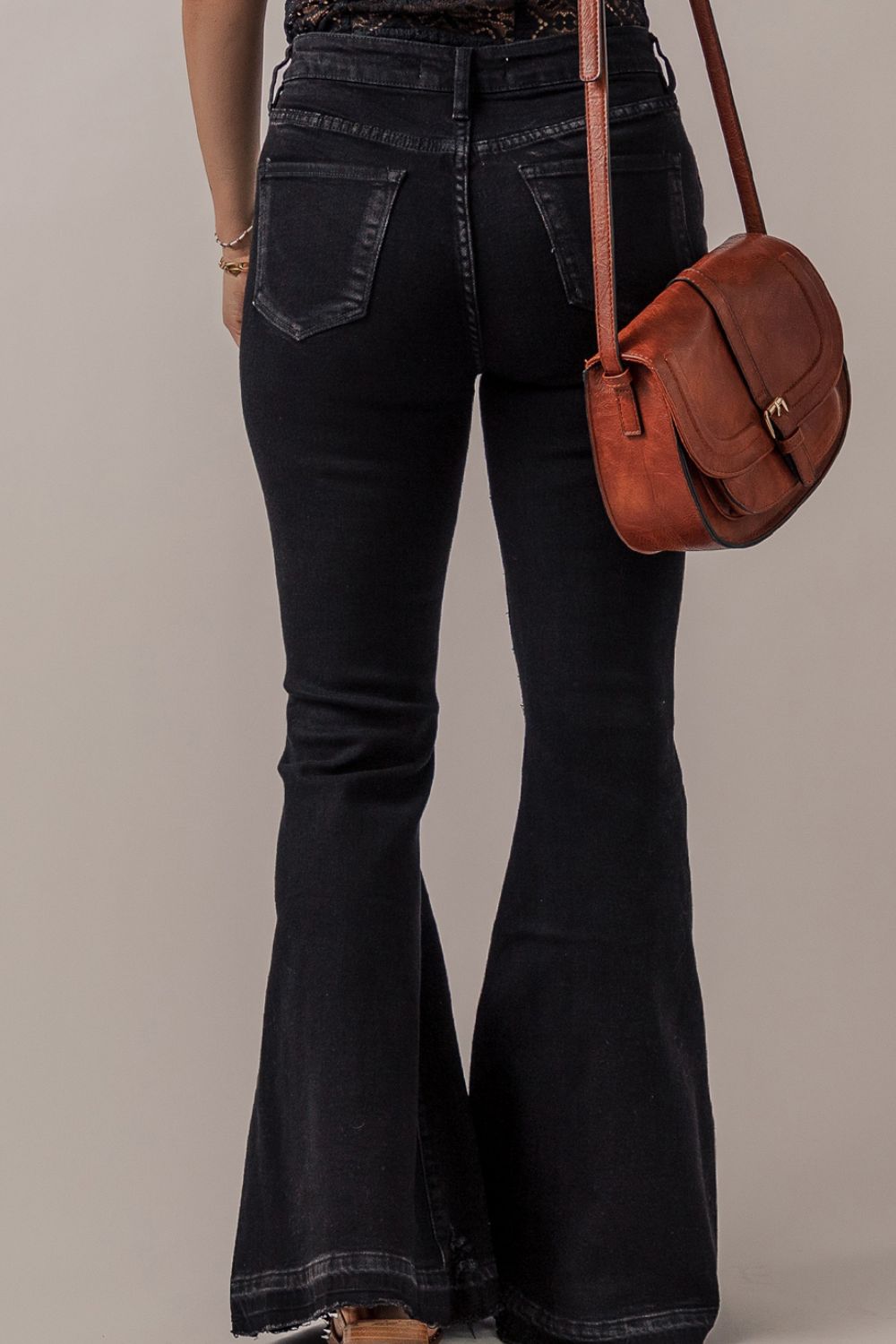 Button-Fly Flare Jeans with Pockets for Women - In Style Chics Boutique LLC