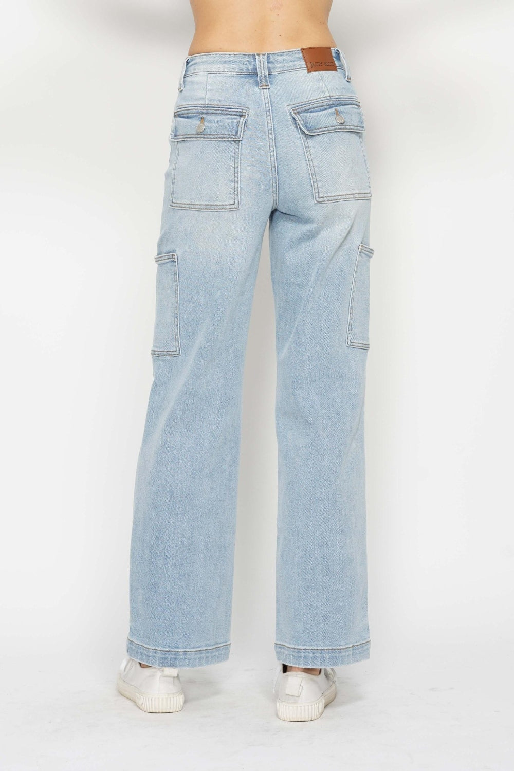 Judy Blue High Waist Straight Cargo Jeans for Women - In Style Chics Boutique LLC