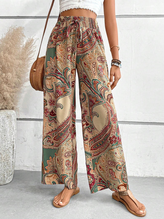 Printed Wide Leg Pants - In Style Chics Boutique LLC