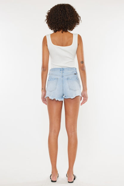 Kancan Distressed Button Fly Denim Shorts - In Style Chics Boutique LLC