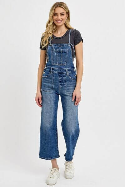 Women's & Juniors Denim Overalls with Pockets - In Style Chics Boutique 