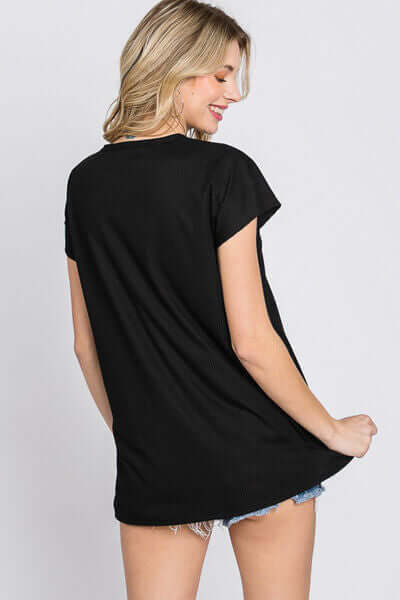 V-Neck Short Sleeve T-Shirt