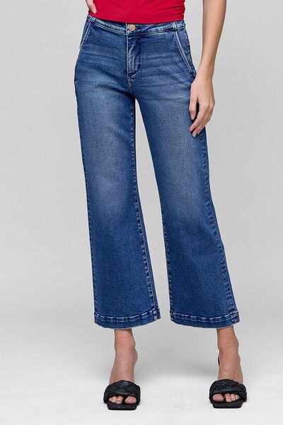 Women's Tummy Control High Rise Crop Jeans - In Style Chics Boutique 