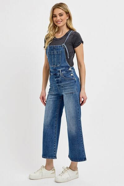 Women's & Juniors Denim Overalls with Pockets - In Style Chics Boutique 