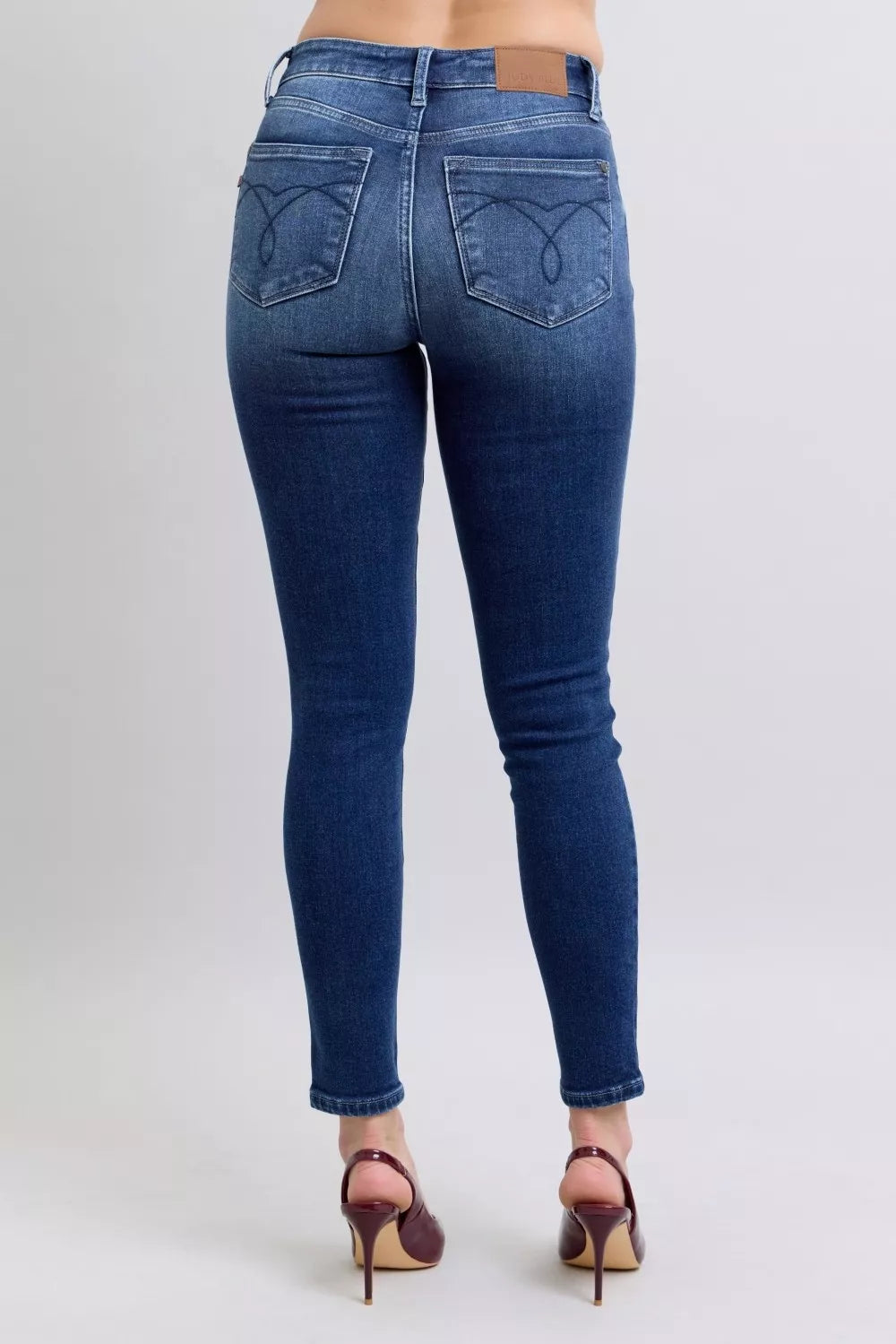 Shop Regular and Plus Size Denim - Judy Blue Washed Thermal Skinny Jeans at In Style Chics Boutique 🤍
