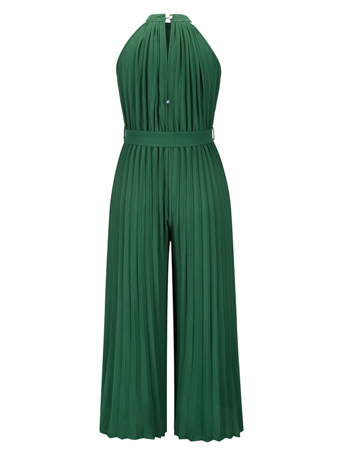 Cutout Tied Pleated Sleeveless Jumpsuit - In Style Chics Boutique LLC