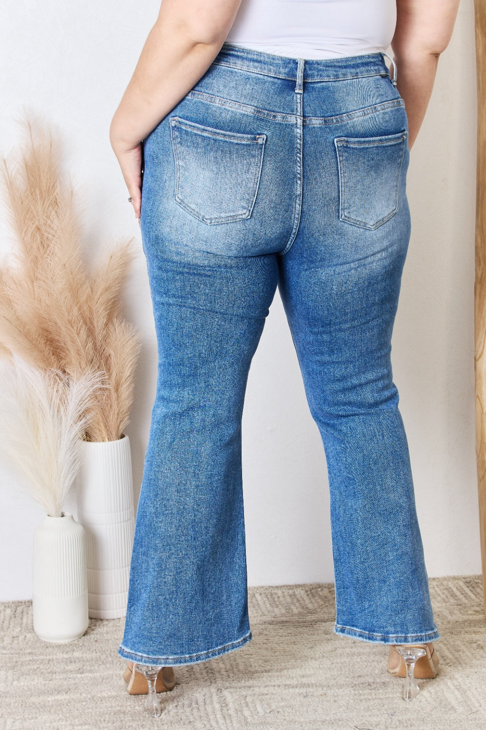 RISEN Full Size High Rise Ankle Flare Jeans - In Style Chics Boutique LLC