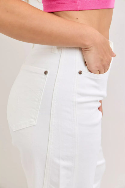 Judy Blue High-Waisted Rigid Magic Panel Barrel Jeans