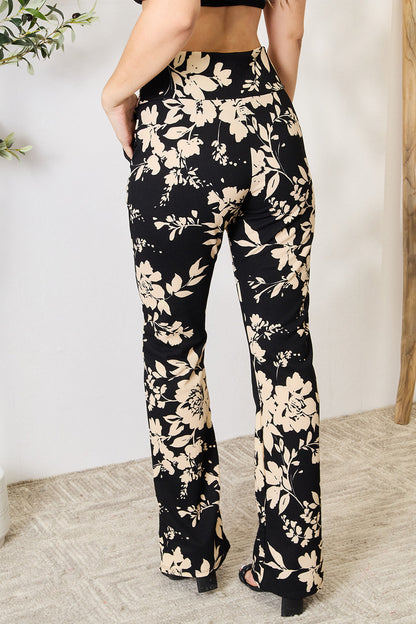 Heimish Full Size High Waist Floral Flare Pants - In Style Chics Boutique LLC