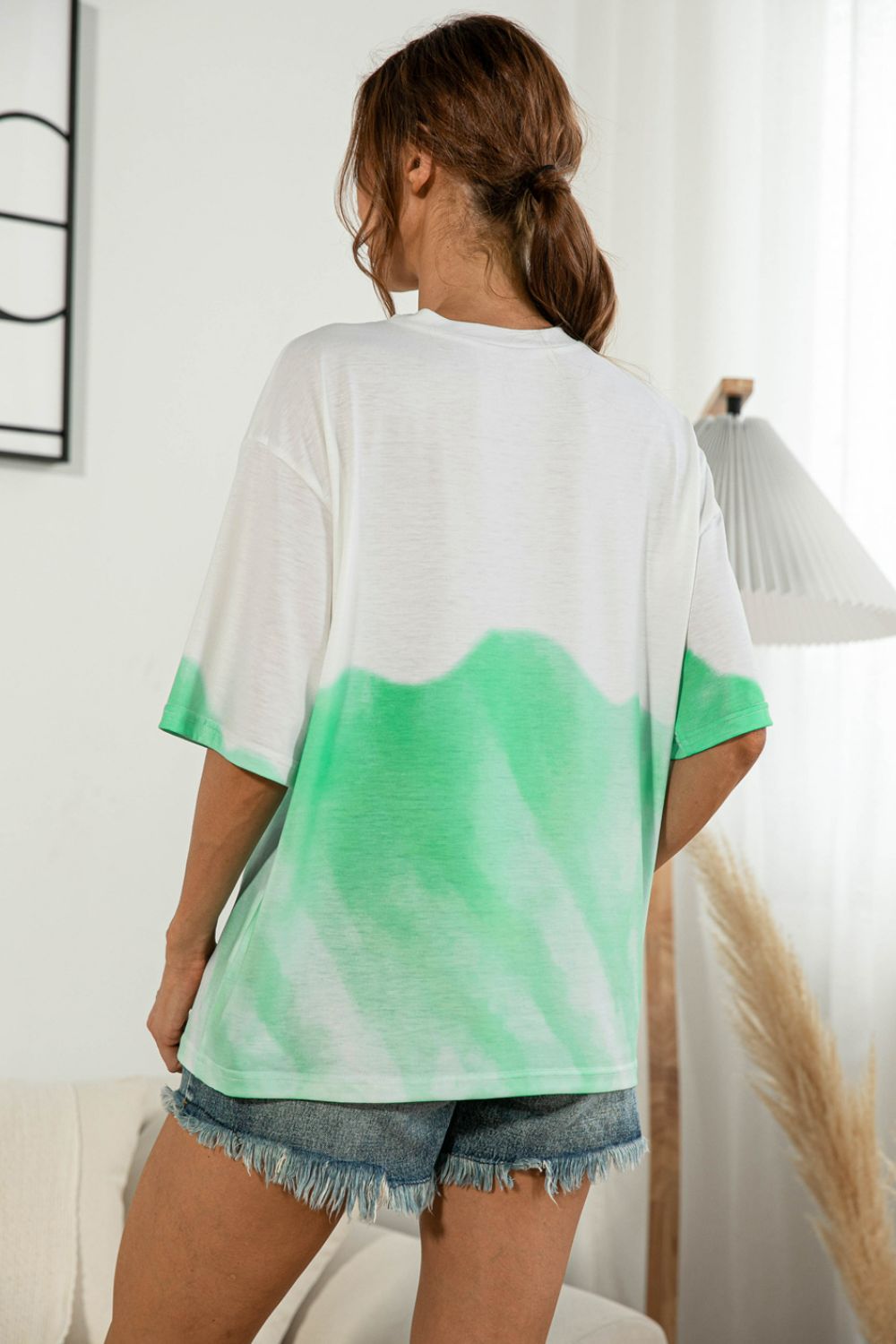 Tie-Dye Round Neck Tee Shirt More Colors! - In Style Chics Boutique