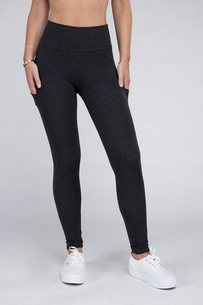 Active Leggings Featuring Concealed Pockets - In Style Chics Boutique LLC