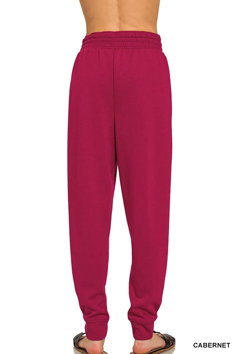 Drawstring Scuba Sweatpants with Pockets at In Style Chics Boutique 