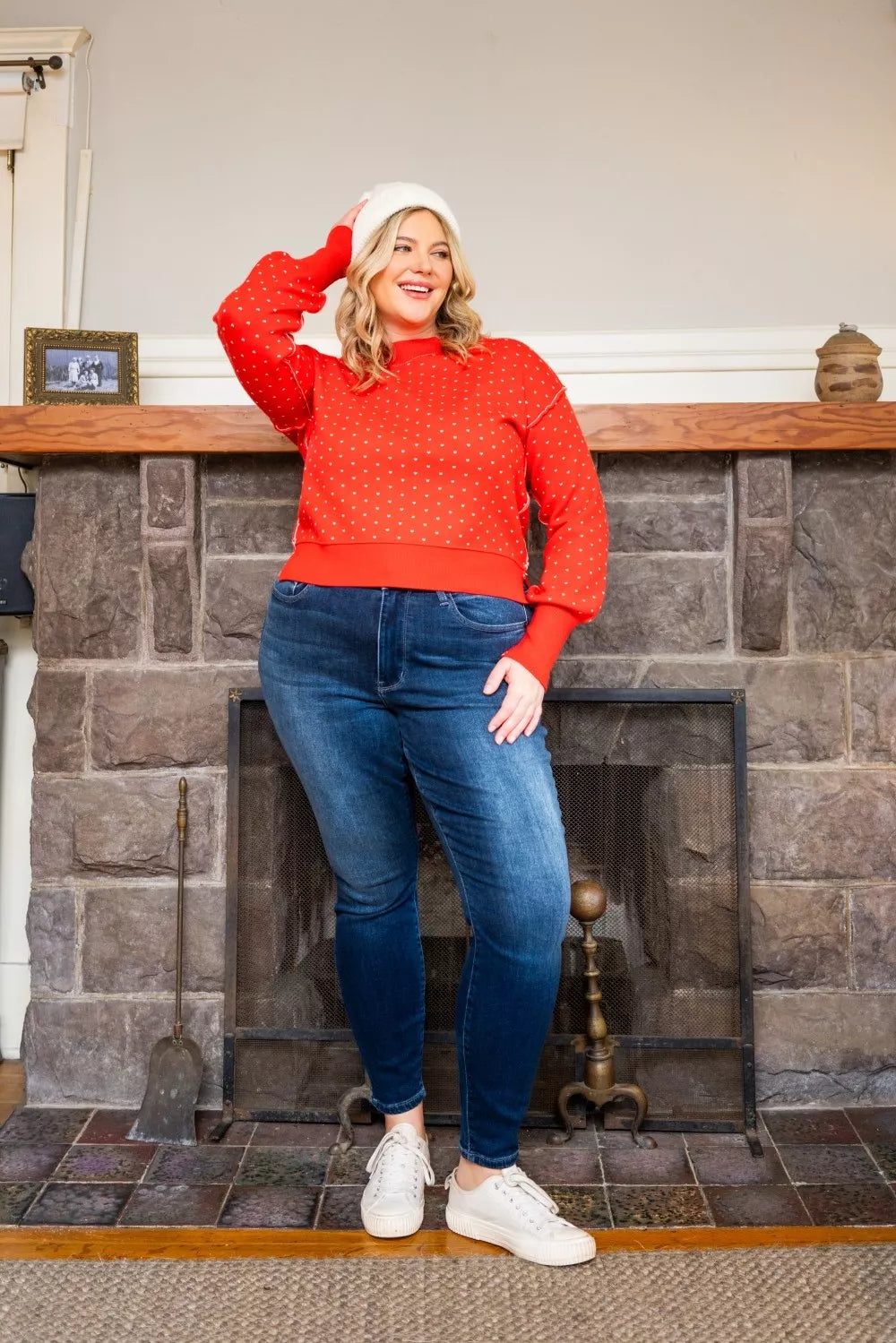 Shop Regular and Plus Size Denim - Judy Blue Washed Thermal Skinny Jeans at In Style Chics Boutique 🤍