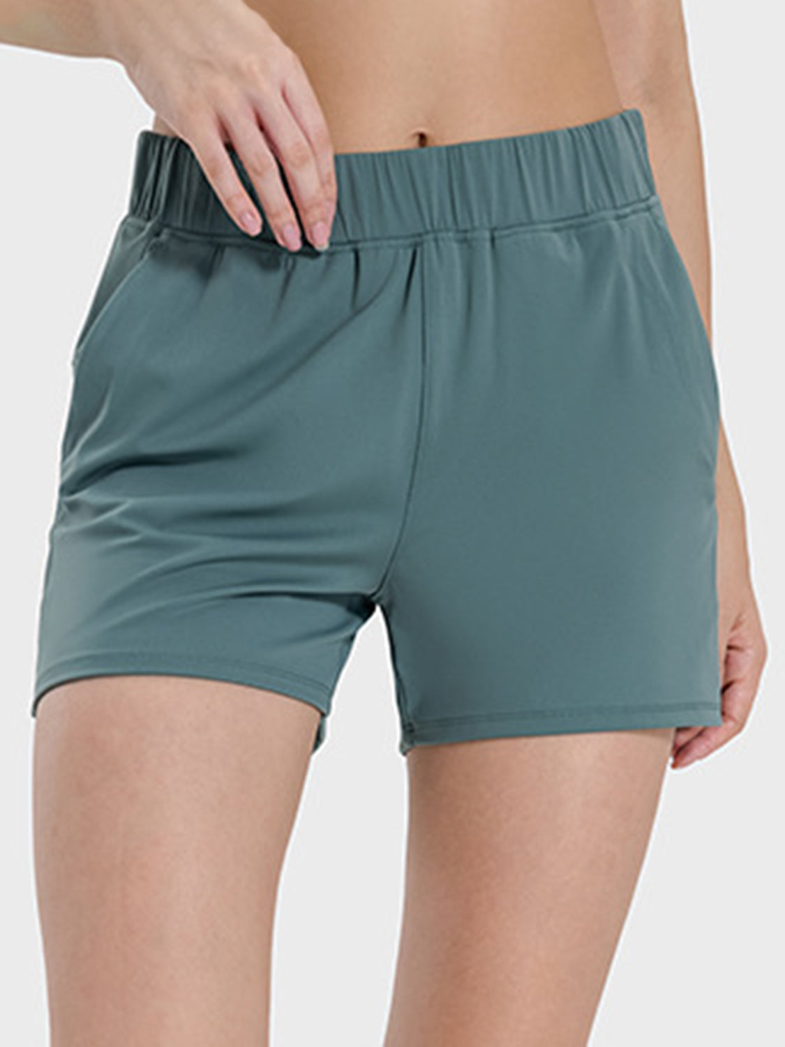 Elastic Waist Active Shorts - In Style Chics Boutique LLC