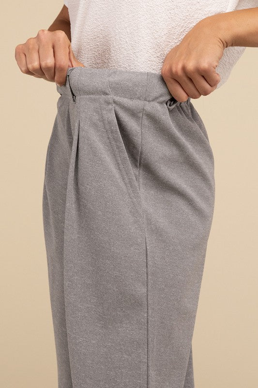 Women's Waffle Trouser Pants - In Style Chics Boutique LLC