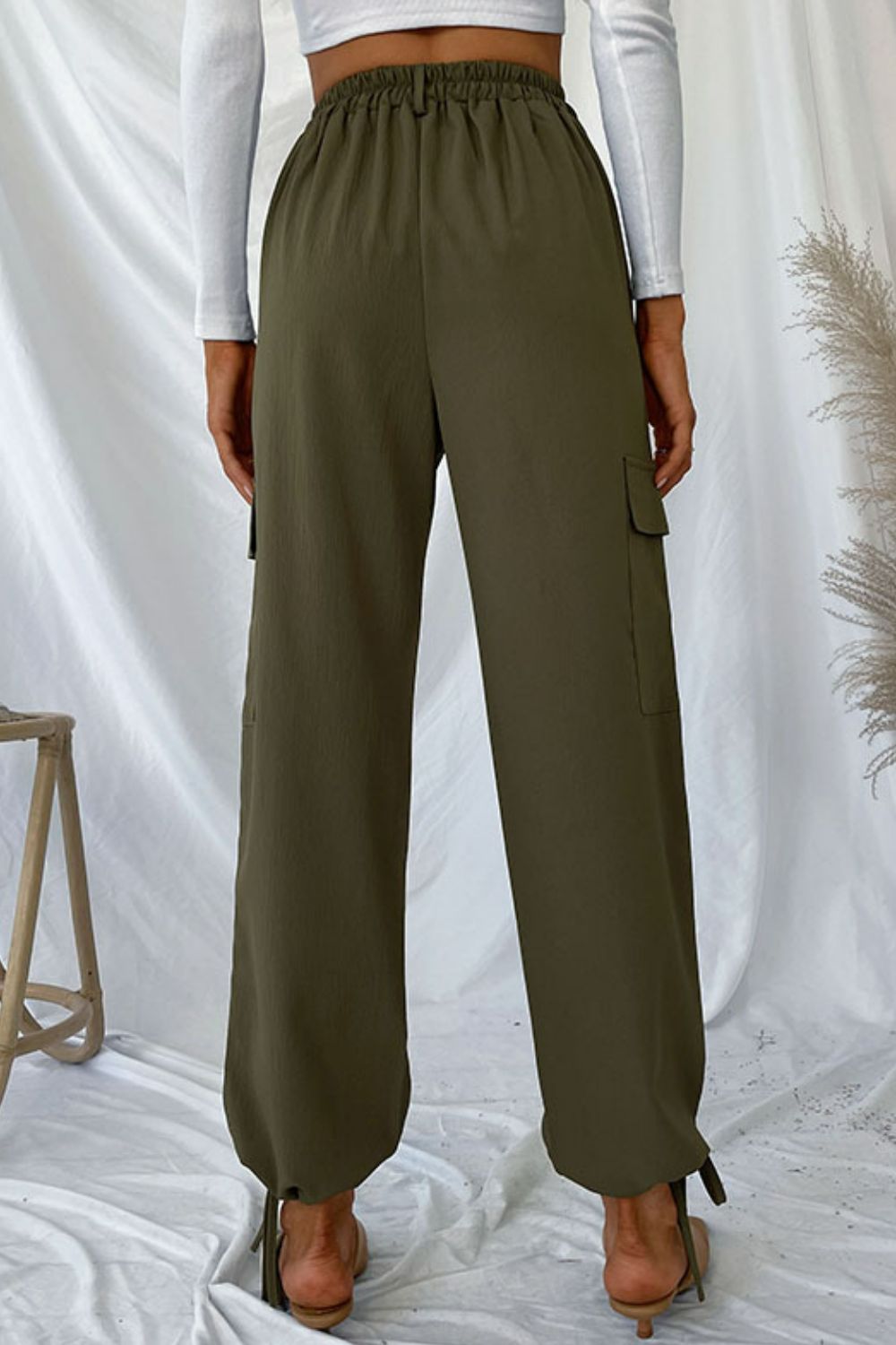 Drawstring Ankle Cargo Pants - In Style Chics Boutique LLC