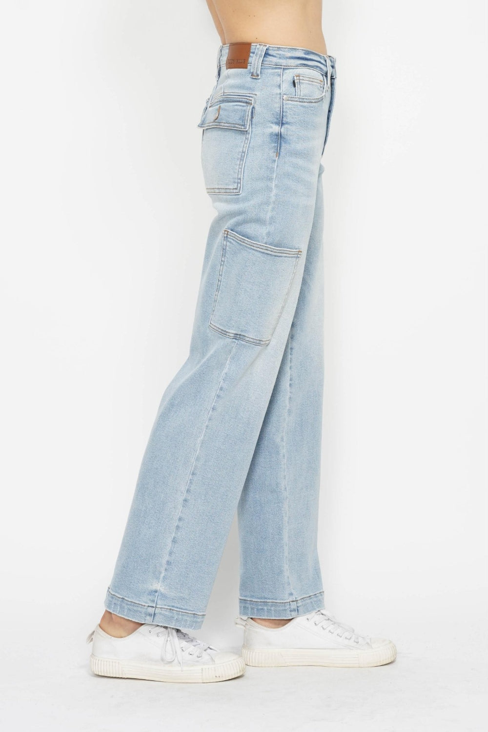 Judy Blue High Waist Straight Cargo Jeans for Women - In Style Chics Boutique LLC