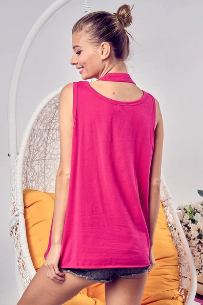 Cotton Span Knit Double Wear Tank Top at In Style Chics Boutique 