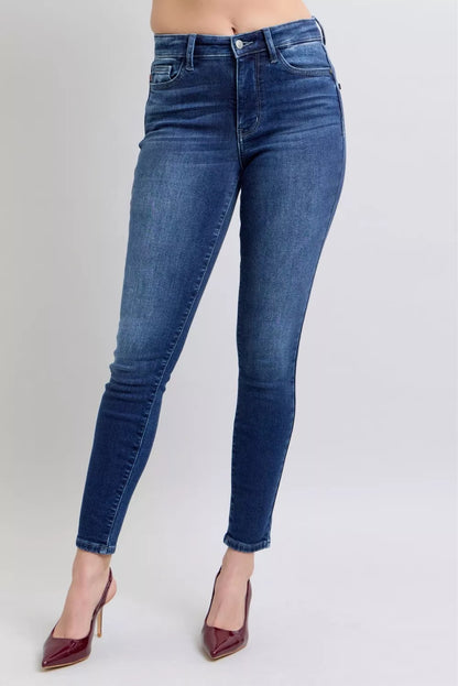 Shop Regular and Plus Size Denim - Judy Blue Washed Thermal Skinny Jeans at In Style Chics Boutique 🤍