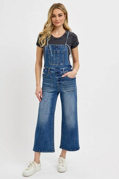 Women's & Juniors Denim Overalls with Pockets - In Style Chics Boutique 